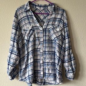 Blue Candie’s Long-Sleeve Flannel